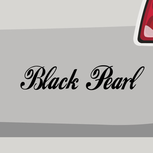 Aufkleber black pearl - black,